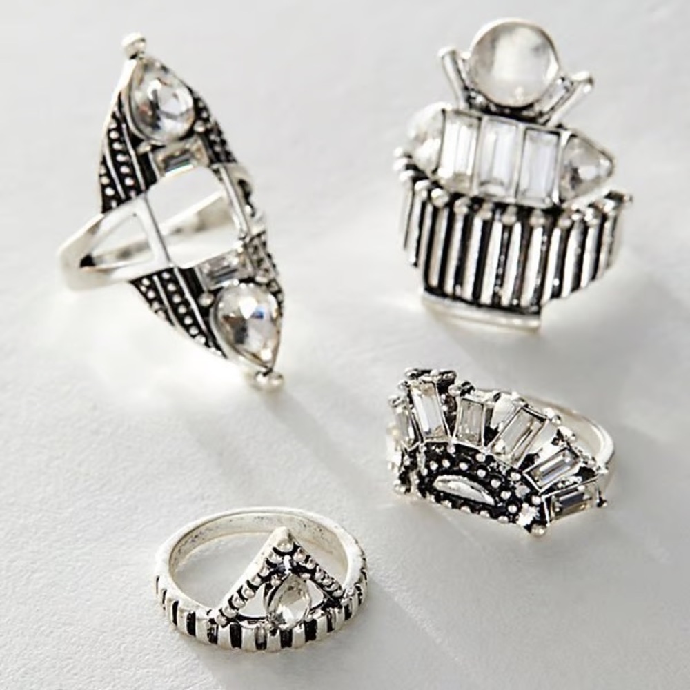 Free People Rhapsody Ring Set